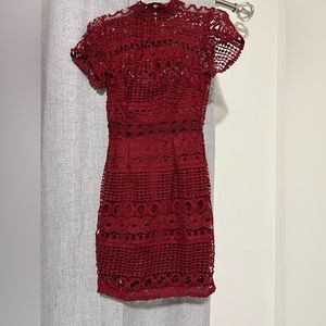 Hello Molly Maroon Dress